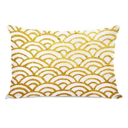 ONE BELLA CASA One Bella Casa 74959PL42 Scallop Lumbar Pillow 74959PL42